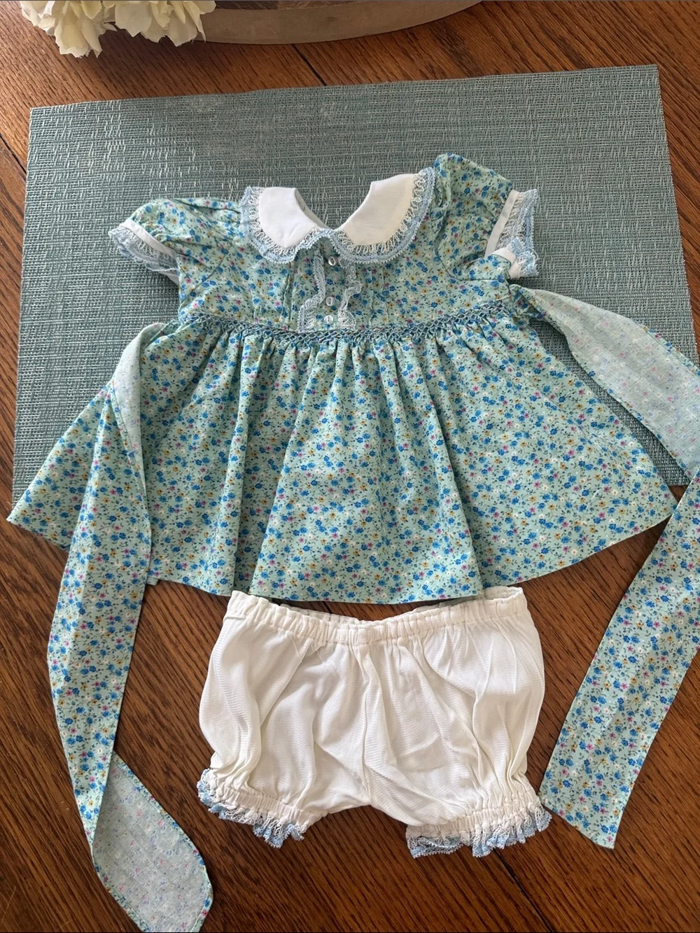 Vintage Infant Girls Dress and bottoms